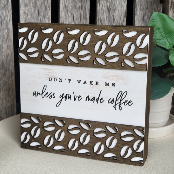 Hobby Lobby Other - Hobby Lobby Coffee-Themed & Coffee Bean Design Decorative Box Quote